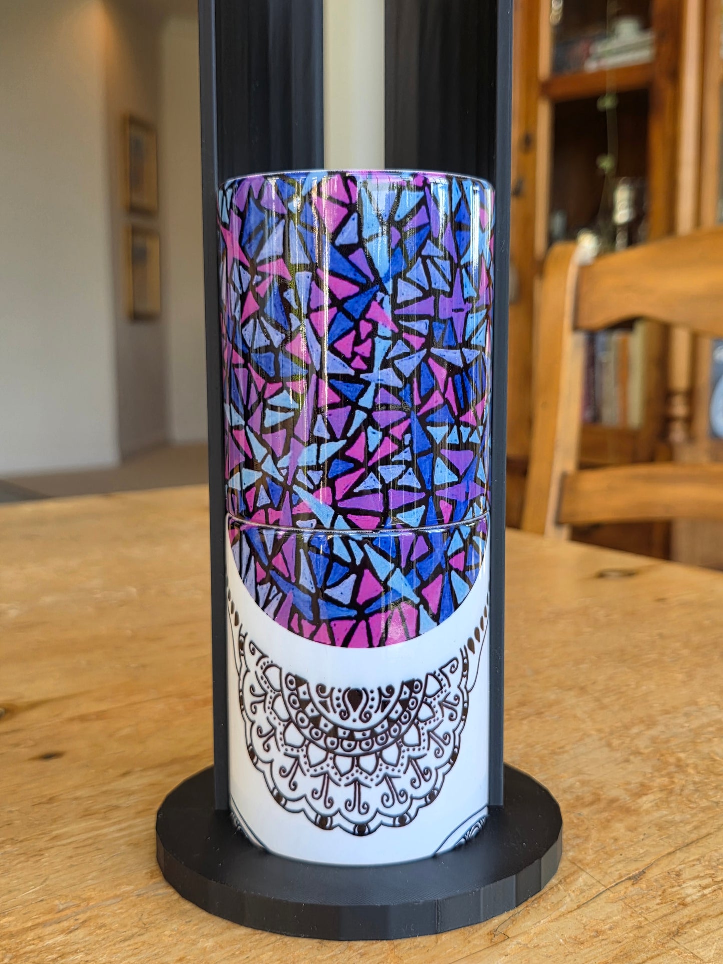Doodleware - 3 Mug Art (Stained Purple)