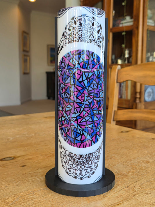 Doodleware - 3 Mug Art (Stained Purple)
