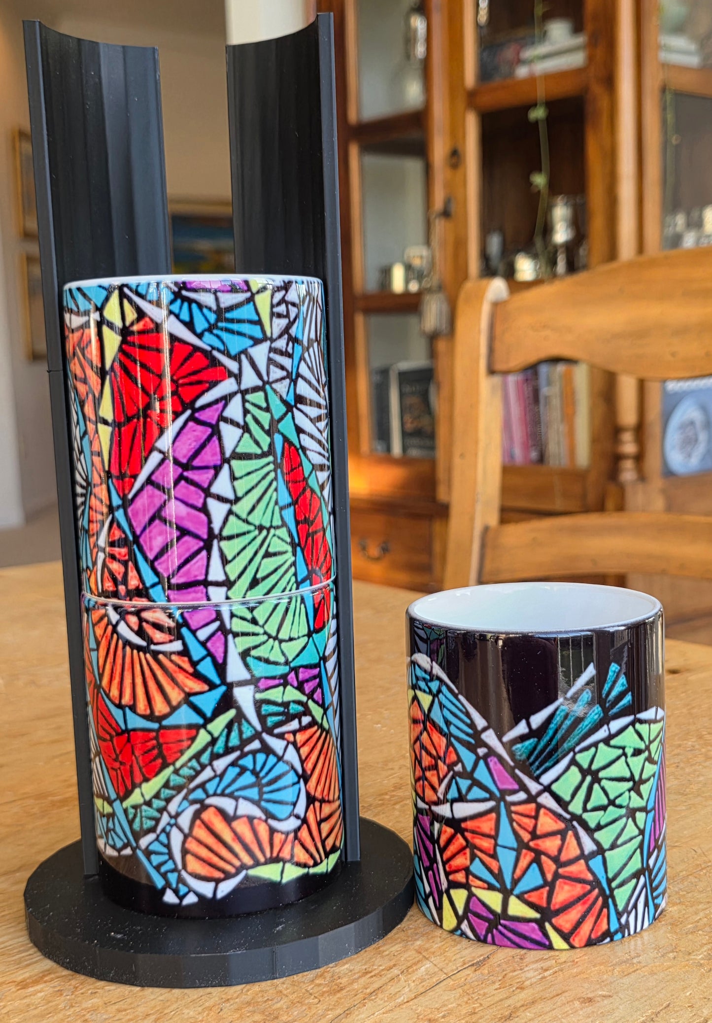 Doodleware - 3 Mug Art (Stained Window)