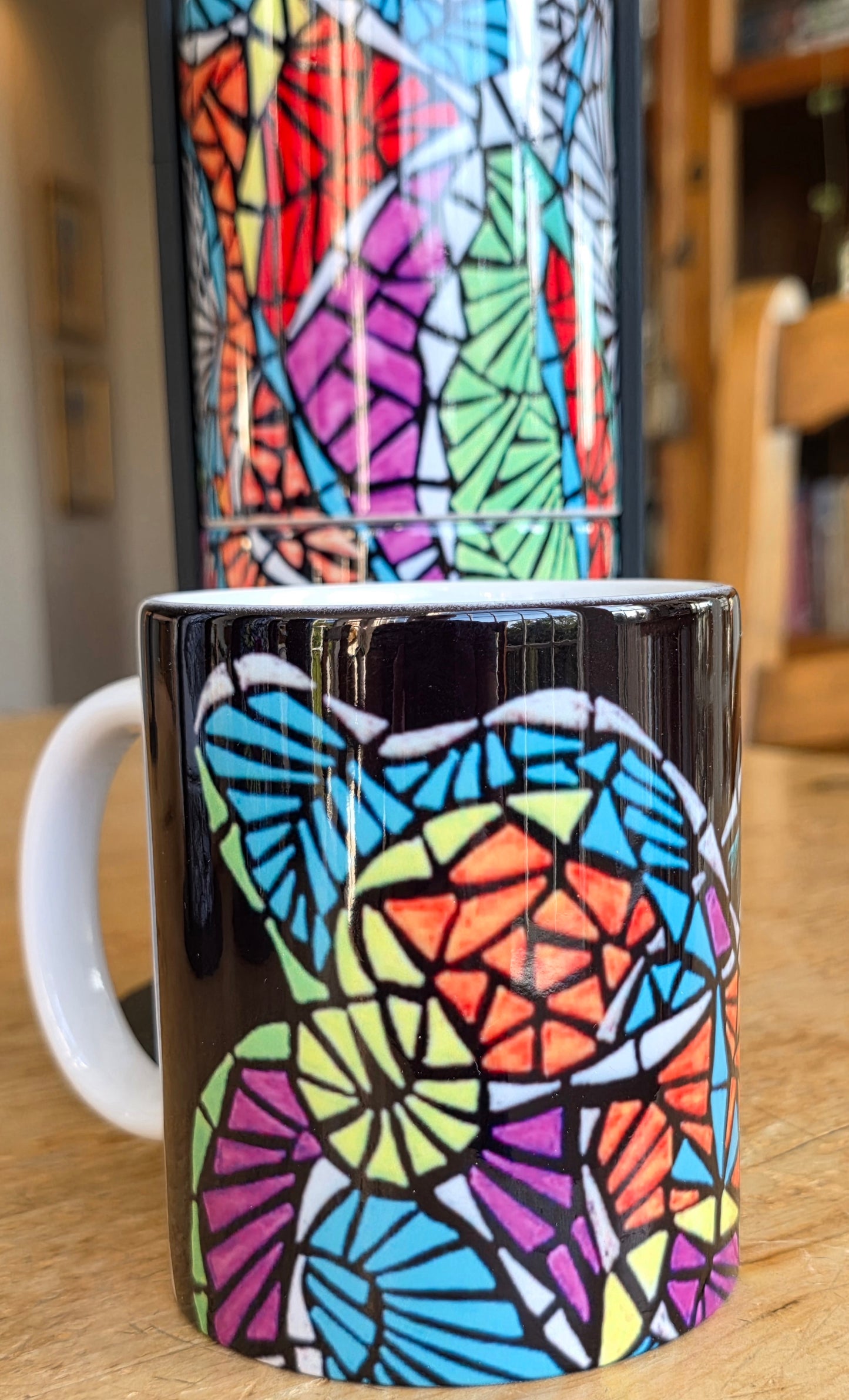 Doodleware - 3 Mug Art (Stained Window)