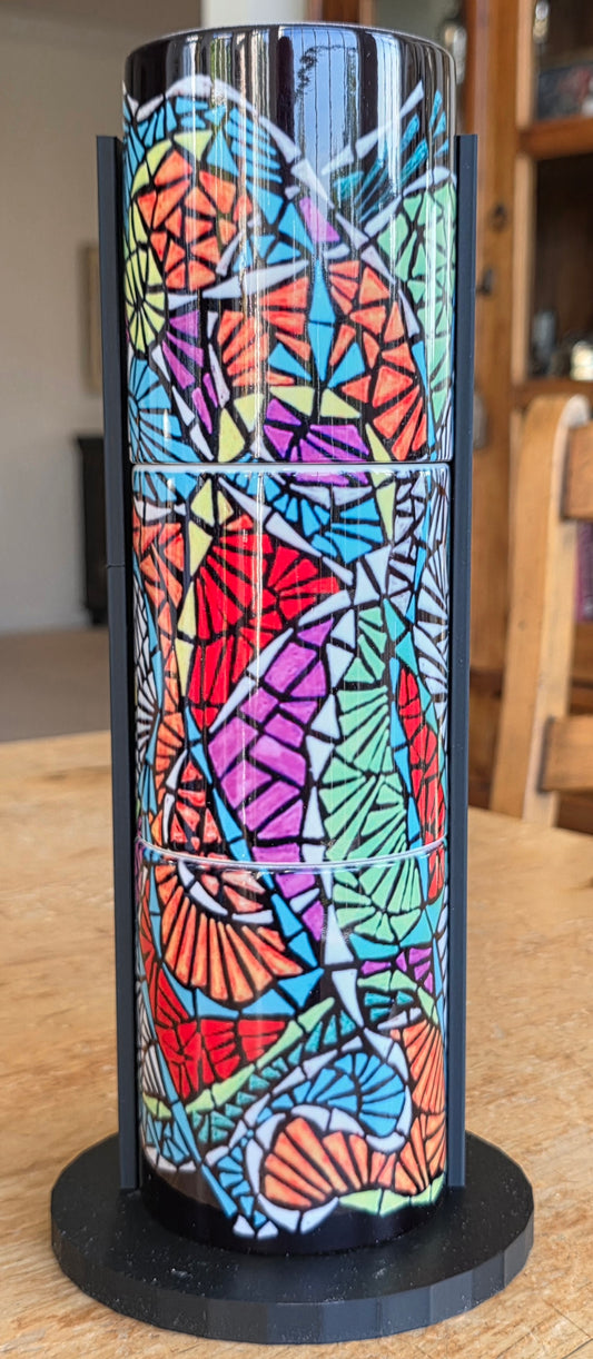 Doodleware - 3 Mug Art (Stained Window)