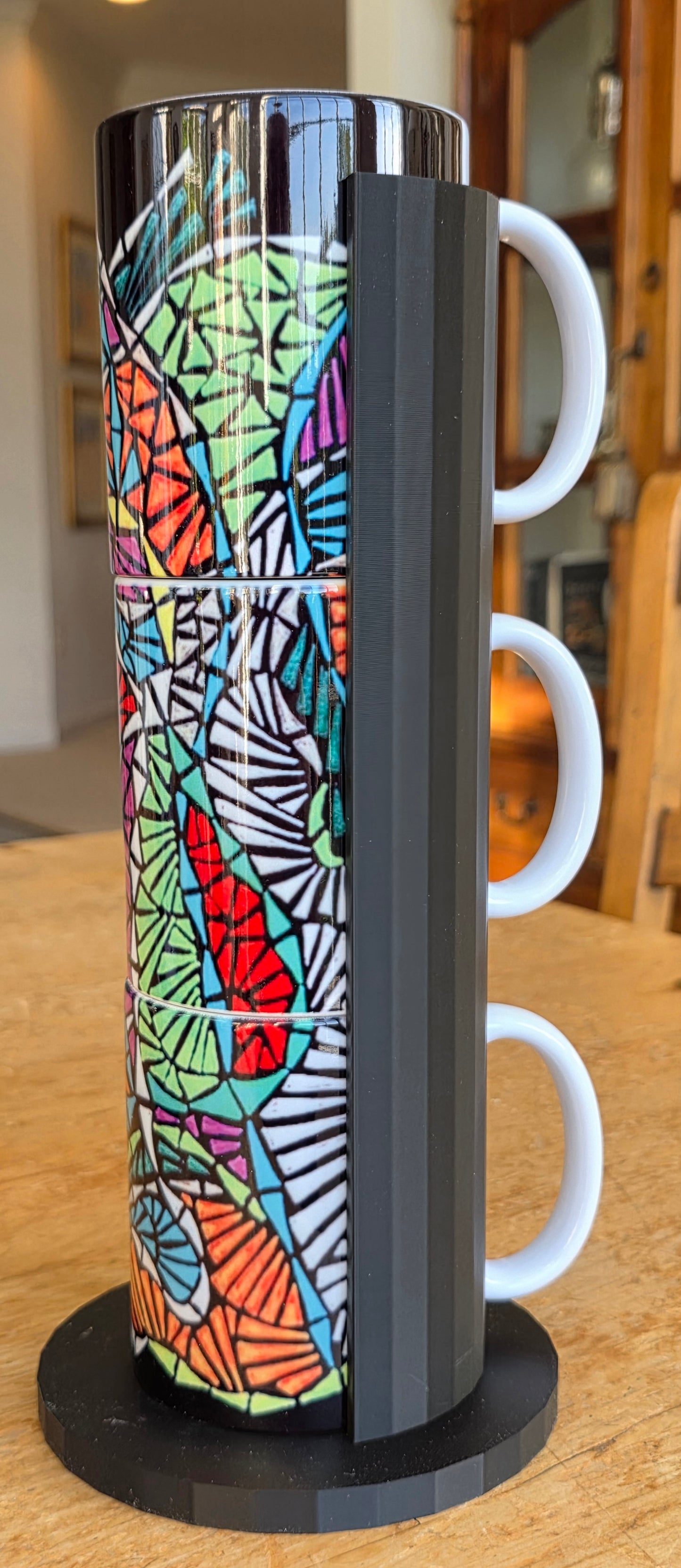 Doodleware - 3 Mug Art (Stained Window)