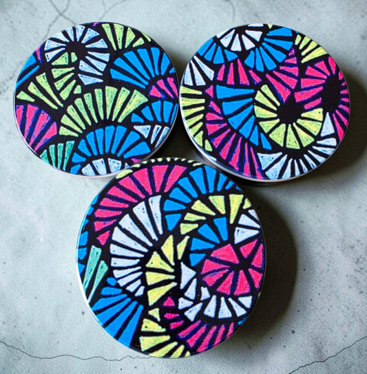 3 Coaster Set - Fanned Out