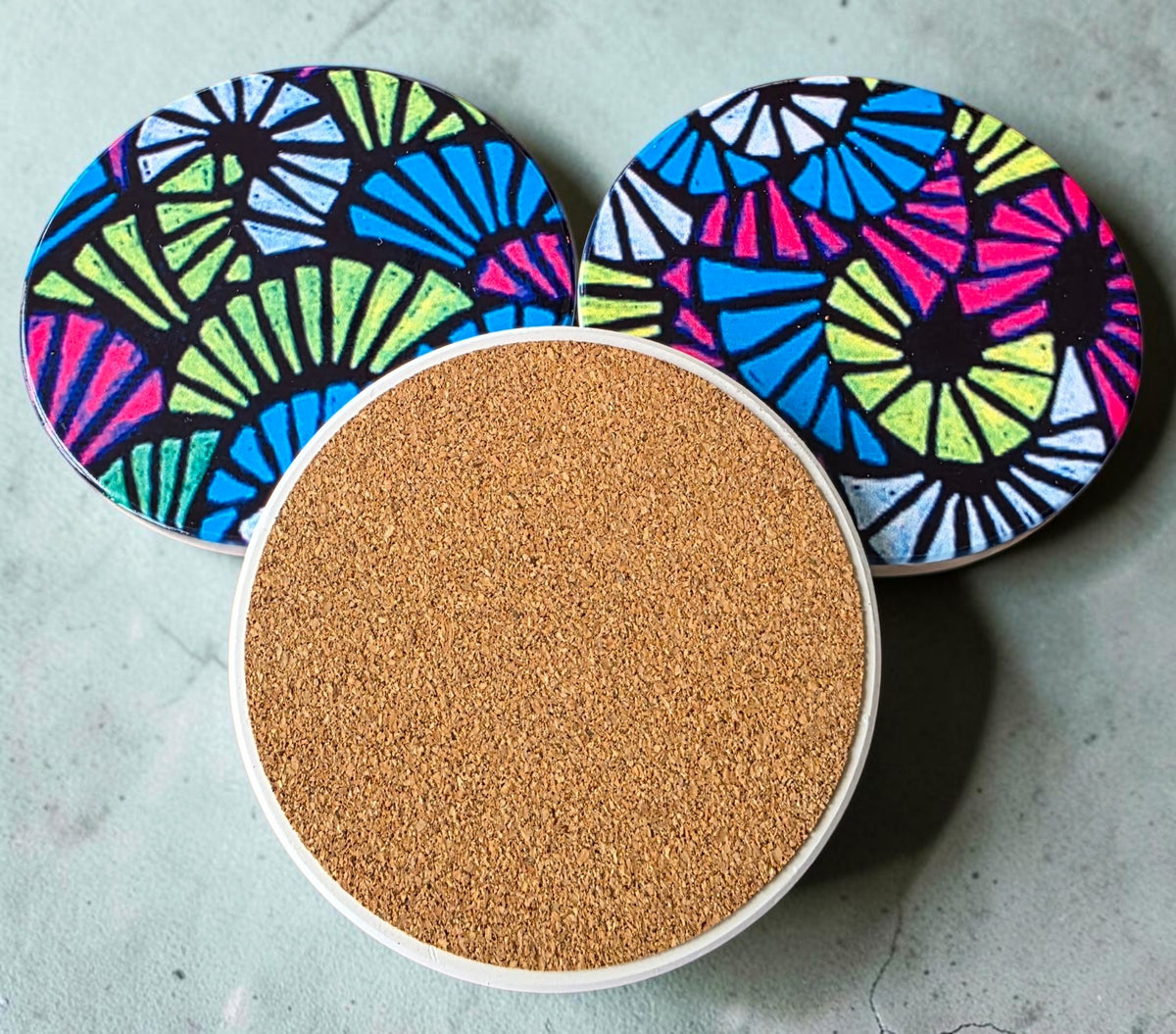 3 Coaster Set - Fanned Out