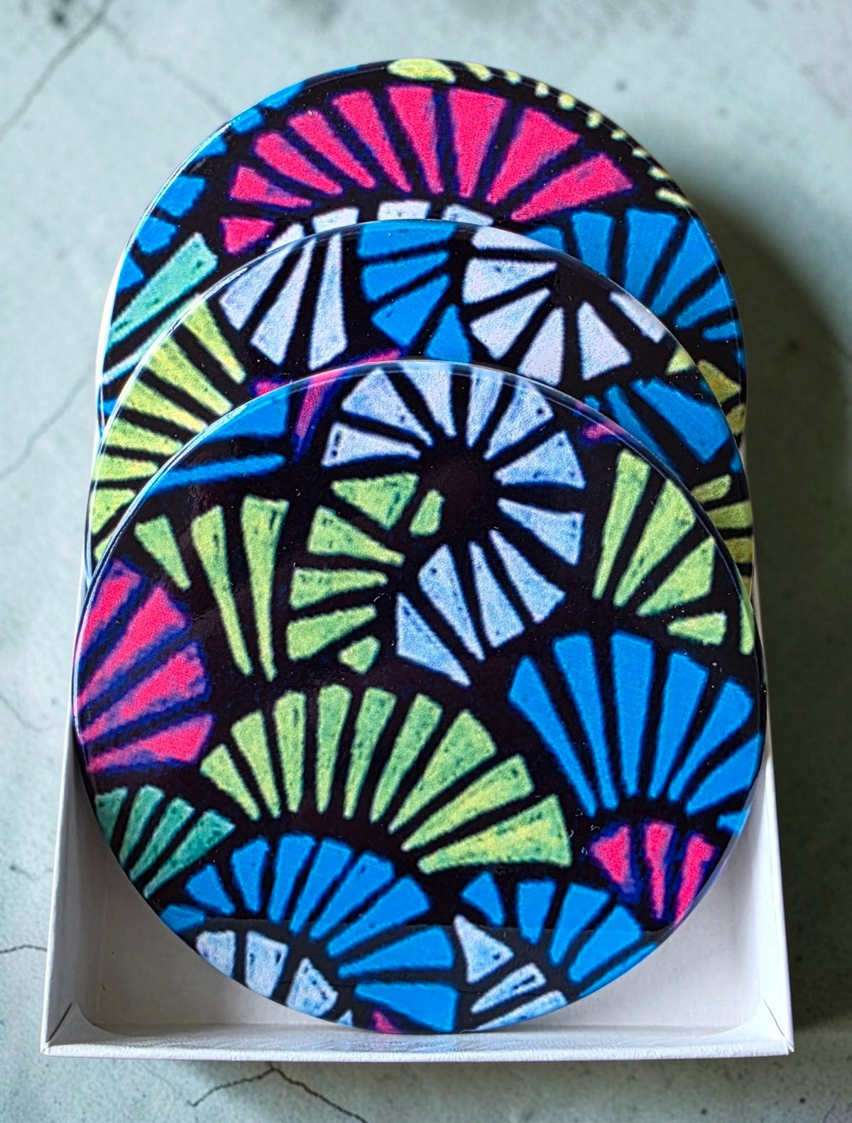 3 Coaster Set - Fanned Out