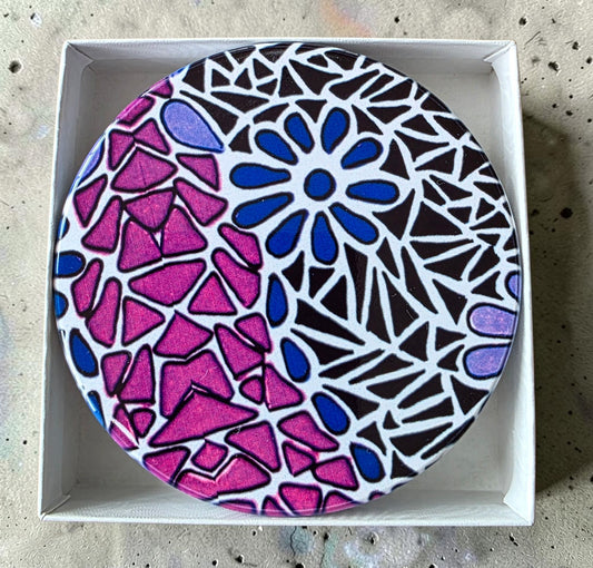 3 Coaster Set - Purples