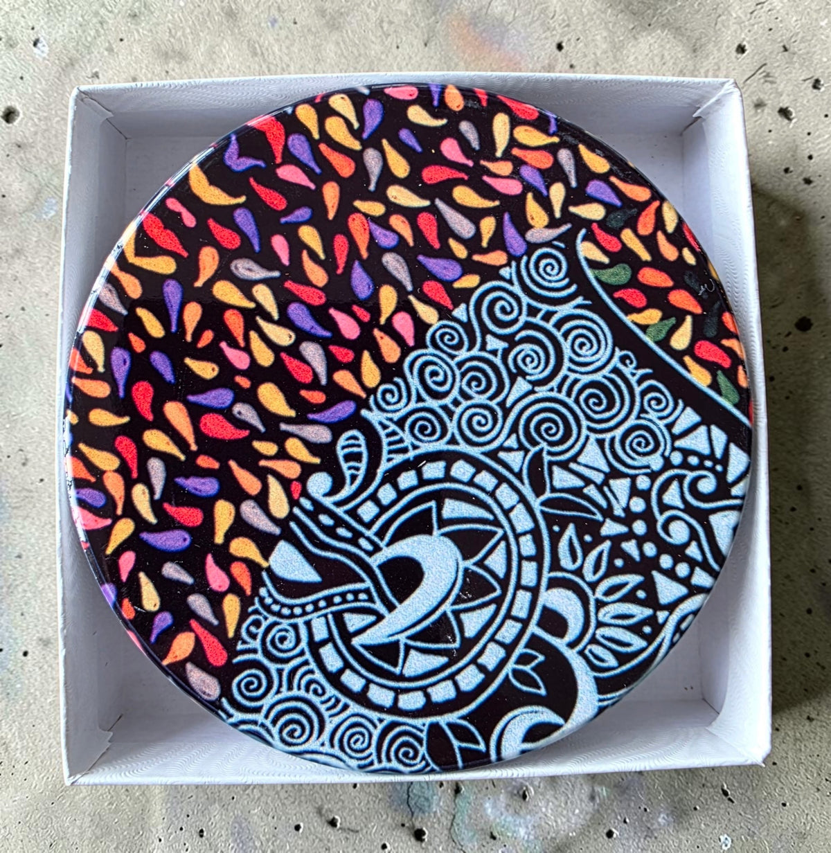 3 Coaster Set - Burnt Orange