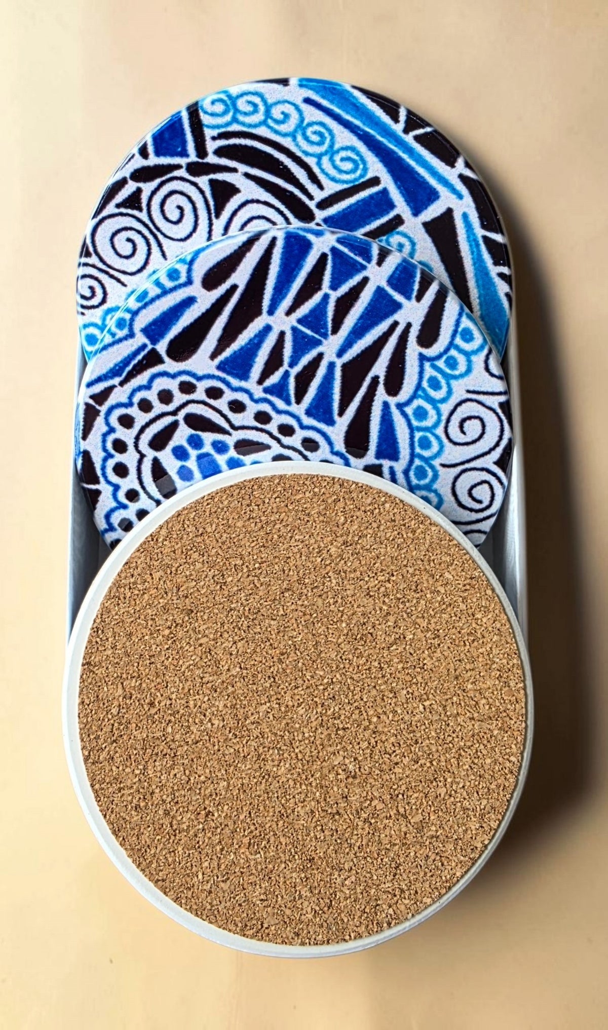 3 Coaster Set - The Blues