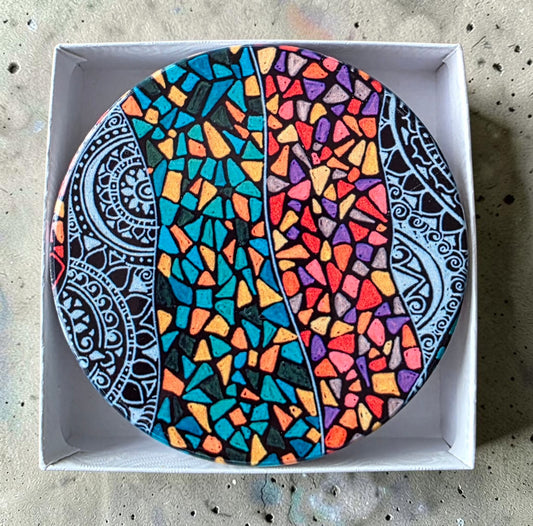 3 Coaster Set - Mosaic