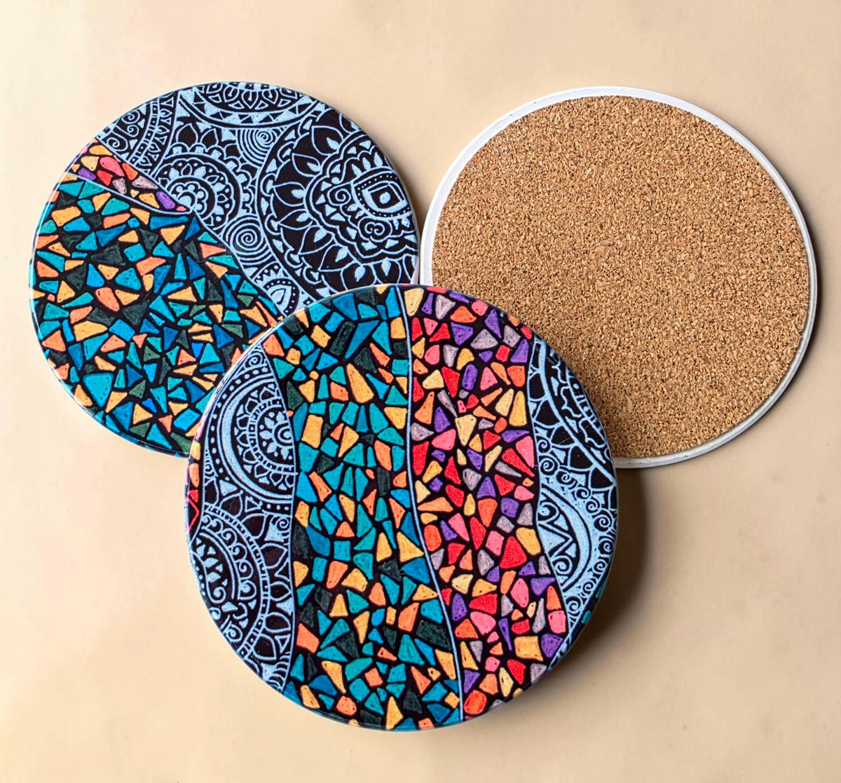 3 Coaster Set - Mosaic
