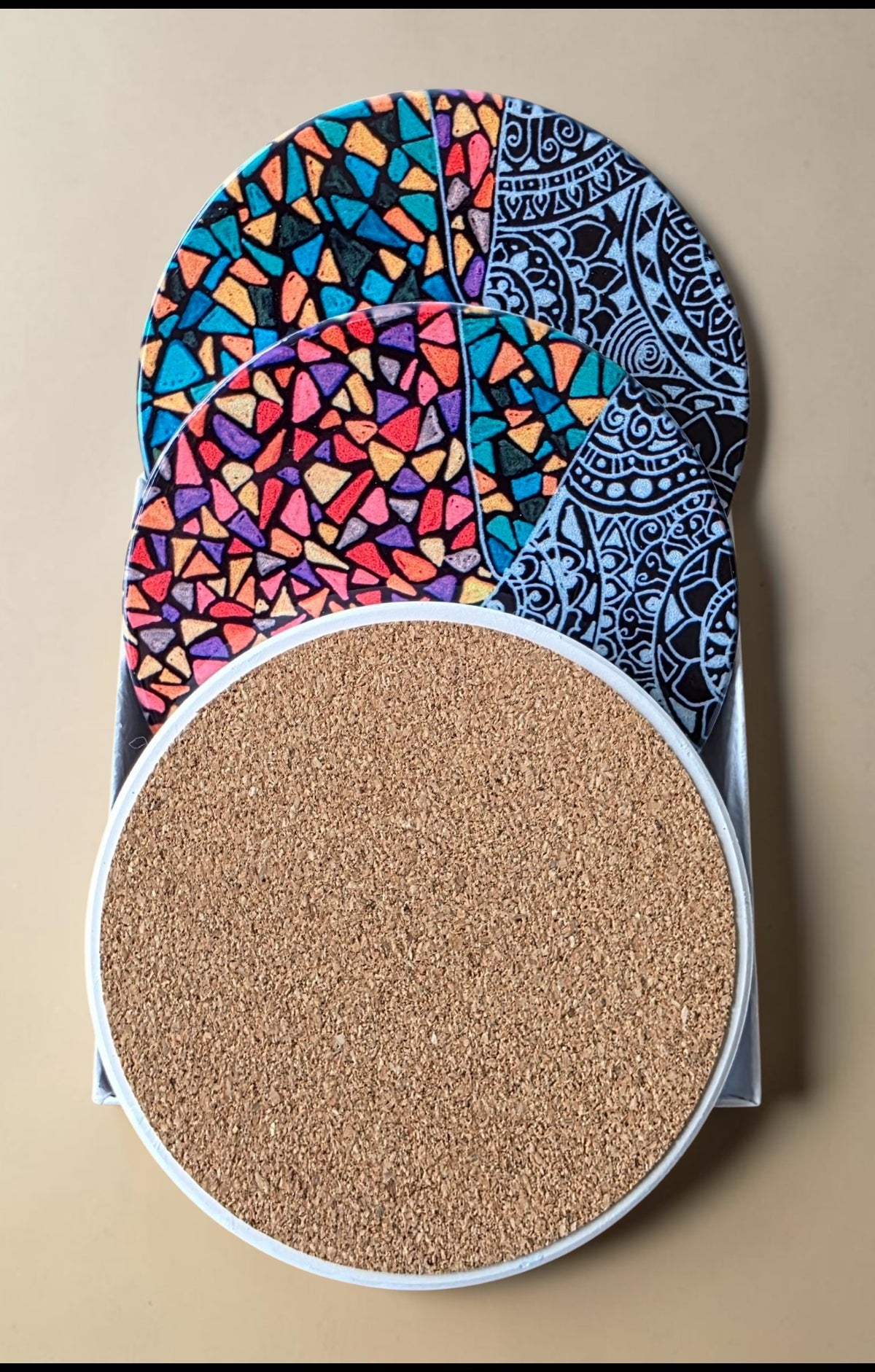 3 Coaster Set - Mosaic